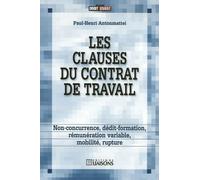 Les clauses du contrat de travail