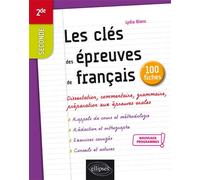 Les clés des épreuves de français en 50 fiches. 2de-1re. Nouveaux programmes. - Lydia Blanc - Ellipses - broché - Scolaire / Universitaire