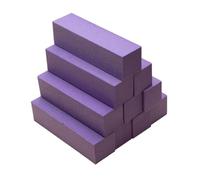 Les clous tampons, Lot de 10 blocs polissoirs multicolores for nail art, 9,3 x 2,4 cm, for manucure et pédicure(Purple)