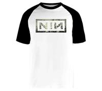 Les Clous vers Le Bas T-Shirt À Manches Courtes Unisexe Blanc Baseball Tee