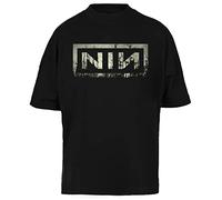 Les Clous vers Le Bas T-Shirt Oversize Unisexe Noir Baggy Tee