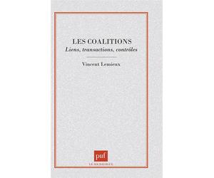 Les coalitions - Vincent Lemieux - Puf - broché - Livre