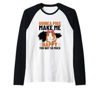 Les cochons d'Inde me rendent Heureux, Vous n'êtes Pas Tellement drôle de Cochon d'Inde Manche Raglan