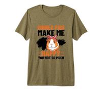 Les cochons d'Inde me rendent Heureux, Vous n'êtes Pas Tellement drôle de Cochon d'Inde T-Shirt Haut de Gamme