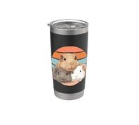 Les cochons d'Inde mignons nous rendent heureux Animaux Gobelet isotherme en acier inoxydable double paroi