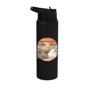 Les cochons d'Inde mignons nous rendent heureux Animaux Stainless Steel Insulated Water Bottle