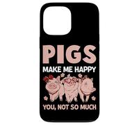 Les cochons me rendent Heureuse, Pas Tant Que ça Coque pour iPhone 13 Pro Max