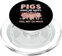 Les cochons me rendent Heureuse, Pas Tant Que ça PopSockets PopGrip pour MagSafe