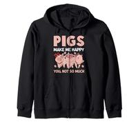 Les cochons me rendent Heureuse, Pas Tant Que ça Sweat à Capuche