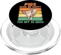 Les cochons me rendent Heureux Que Vous ne Soyez Pas trop Fort PopSockets PopGrip pour MagSafe