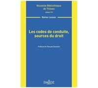 Les Codes De Conduite, Sources Du Droit