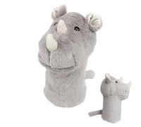 Les coiffures de golf drôles - Protecteur du club rhinocéros, couverture conducteur en peluche | Accessoire créatif, casse-tête portable doux pour Driving Range Golf Course Outdoor Sports Fun Gift For