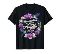 Les colibris apparaissent Lorsque Les Anges sont près de l'orchidée Florale T-Shirt