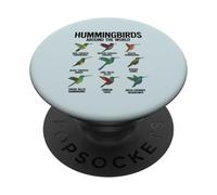 Les colibris Autour du Monde Amoureux des Oiseaux PopSockets PopGrip Adhésif