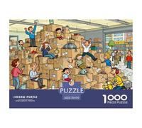 Les Colis Express s'empilent comme Une Montagne Puzzle en Bois Imperméable Puzzles De 1000 Pièces pour Adultes Coloré De Décoration pour La Maison