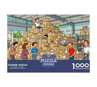 Les Colis Express s'empilent comme Une Montagne Puzzle en Bois Imperméable Puzzles De 1000 Pièces pour Adultes Cadeaux Amusant Jeux De Stimulants