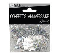 les colis noirs lcn Confettis Joyeux Anniversaire argentés - Taille - Taille Unique - 231831