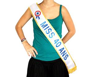 les colis noirs lcn Echarpe Miss 40 Ans - Taille - Taille Unique - 211070