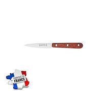 Les Colis Noirs LCN - Lot de 4 Couteau Office Lame 8cm INOX Manche Bois La Fourmi - Ustensile Cuisine Légume - 020