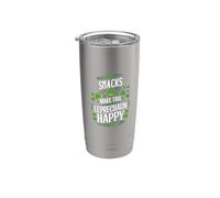 Les collations de la Saint-Patrick rendent ce léprechaun heureux Gobelet isotherme en acier inoxydable double paroi
