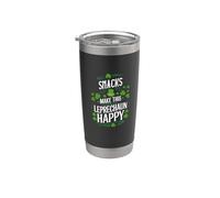 Les collations de la Saint-Patrick rendent ce léprechaun heureux Gobelet isotherme en acier inoxydable double paroi