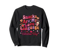 Les collations sont Mon langage d'amour Amoureux de la Sweatshirt