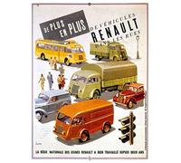 Les Collections Rétro Plaque métal Renault - la régie Nationale (40x30cm) modèle en Relief