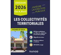 Les collectivités territoriales en fiches et QCM - 2026 Catégories A, B et C - Odile Meyer - Dunod - broché - Scolaire / Universitaire