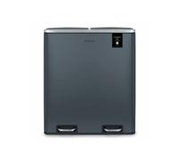Les collectors n°906 poubelle de tri à pédale 60L gris mat edition/ I-26