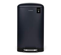 Les Collectors Poubelle de cuisine à pédale N°709 – acier inoxydable 30L, seau amovible, bleu foncé