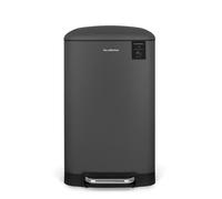 Les Collectors Poubelle de Cuisine à pédale Acier inoxydable n°731 Capacité 30 L, Pratique, Sceau intérieur amovible, Design élégant, Résistante, Fermeture couvercle silencieuse, Gris anthracite
