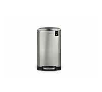 Les Collectors Poubelle de Cuisine à pédale Acier Inoxydable n°875, Capacité 40 L, Seau intérieur Amovible, Design élégant Finition Mat, Fermeture Couvercle silencieuse