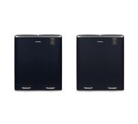 Les Collectors Poubelle de tri à pédale Bleu Nuit Mat N°908 Capacité 60 L, Résistante, Cuisine, Séparateur de déchets 2 bacs, Seaux Amovibles, Recyclage, Tri sélectif, Fermeture Couvercle silencieuse