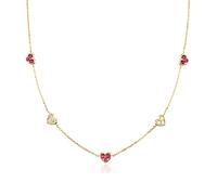 Les Colliers Aiment Le Pendentif Rouge Rose Transparent Collier de Collier Longue chaîne Pendentif Dames Bijoux de Luxe pendentifs pour Femmes