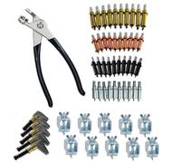 Les colliers fixation la tole fixation Poignees Restauration Cleco Kit complet