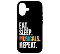 Les comédies Musicales Eat Sleep Repeat Broadway Coque pour iPhone 17