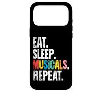 Les comédies Musicales Eat Sleep Repeat Broadway Coque pour iPhone 17 Pro Max