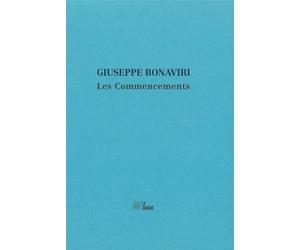 Les Commencements - Giuseppe Bonaviri - La Barque - broché - Poésie