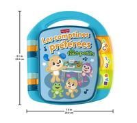 Fisher-Price Les Comptines Préférées des Tout-Petits Jouet musical Rires et Éveil avec lumières et sons pour les bébés à partir de 6 mois, langue française, JMC51