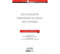 Les concepts émergents en droit des affaires Sous la direction de erik le dolley - Erik Le Dolley - Lgdj - broché - Etude