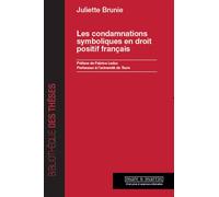 Les condamnations symboliques en droit positif français Préface de Fabrice Leduc, Professeur à l'université de Tours - Juliette Brunie - Mare & Martin - broché - Etude