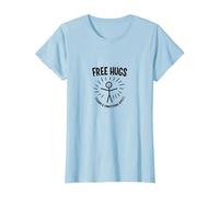 Les Conditions générales de Free Hugs s'appliquent à la Figurine Funny Stick T-Shirt, Femme, Bleu Céleste, M