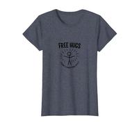 Les Conditions générales de Free Hugs s'appliquent à la Figurine Funny Stick T-Shirt, Femme, Bleu Chiné, 3XL