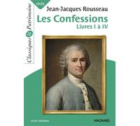 Les Confessions - Classiques et Patrimoine Livres 1 a 4 - Pascal Michel - Magnard - Poche - Scolaire / Universitaire