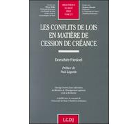 Les conflits de lois en matière de cessions de créance et opérations analogues - Dorothee Pardoel - Lgdj - broché - Livre