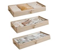 les contenants de rangement de lit Low Profile Profile Chaussures et organisateurs de stockage de lits avec des parois latrales robustes / Bott