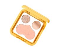 Les Contours Mat Et Chatoyants Mettent En Évidence Les Palettes De Poudre Blushs Avec Miroir Pour Le Visage De Maquillage Naturel 3 Grilles
