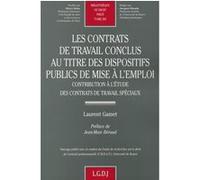 Les contrats de travail conclus au titre des dispositifs publics de mise à l'emploi