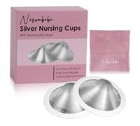 Les coques d’allaitement en Argent Trilaminé sans Nickel pour la Prévention et les Soins des Crevasses du mamelon pendant l’Allaitement - Nisxabebe Silver Cup