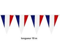 Les Cotillons D'Alsace Guirlande Drapeau Supporter Fanions France 10 mètres I Bleu Blanc Rouge Jeux 2024 I Equipe Foot Match Rugby I Drapeau Français Tricolore, 25922RV